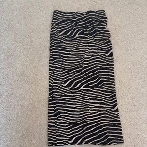 H&M Zebra Print Pencil Skirt